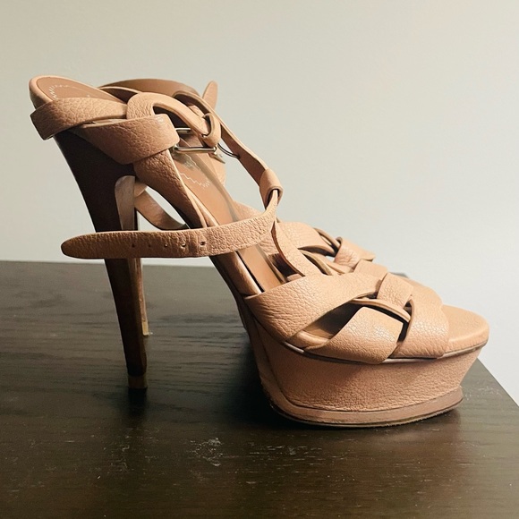 Yves Saint Laurent Women's Tribute Platform High
Heel Sandals SZ 36 - Picture 2 of 7